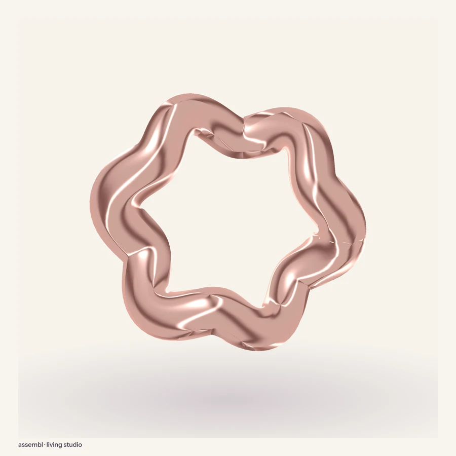 Coral ripple generated in the live Sculpture Atelier